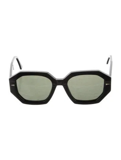 Pre-owned Ahlem Oversize Tinted Sunglasses In Black