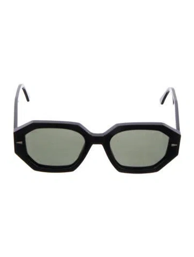 Pre-owned Ahlem Oversize Tinted Sunglasses In Black