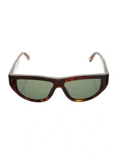 Pre-owned Ahlem Oversize Tinted Sunglasses In Brown