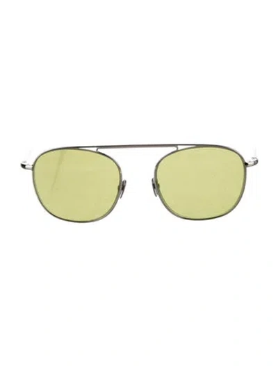 Pre-owned Ahlem Oversize Tinted Sunglasses In Silver