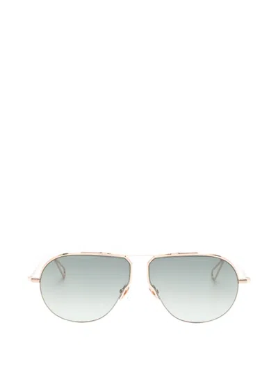 Ahlem Pilot-frame Sunglasses In Gold