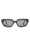Ahlem Racine Geometric-frame Sunglasses In Black