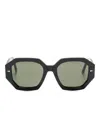 Ahlem Rennes Geometric-frame Sunglasses In 黑色