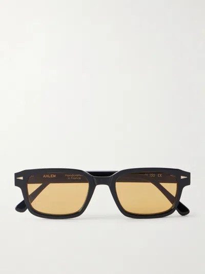 Ahlem Rive Gauche Square-frame Acetate Sunglasses In Black
