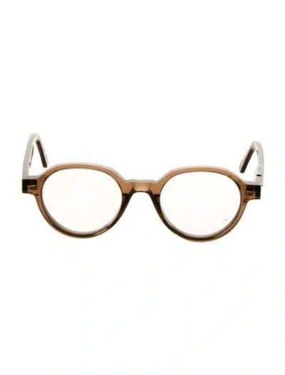 Pre-owned Ahlem Round Eyeglasses In Brown