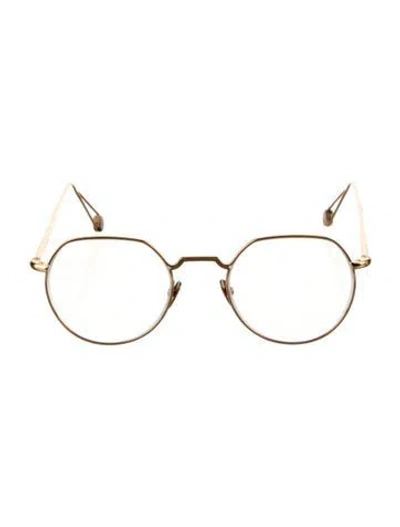 Pre-owned Ahlem Round Eyeglasses In Gold