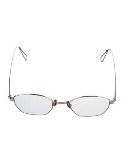 Pre-owned Ahlem Round Eyeglasses In Silver