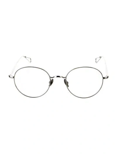 Pre-owned Ahlem Round Eyeglasses In Silver