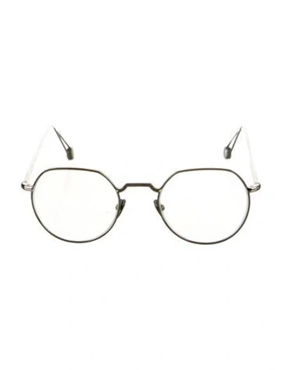 Pre-owned Ahlem Round Eyeglasses In Silver