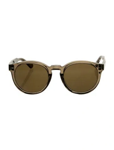 Pre-owned Ahlem Round Tinted Sunglasses In Brown