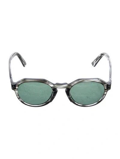 Pre-owned Ahlem Round Tinted Sunglasses In Grey