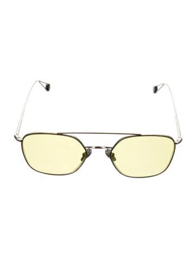 Pre-owned Ahlem Round Tinted Sunglasses In Silver