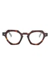Ahlem Rue De La Paix Tortoiseshell Hexagonal-frame Glasses In Brown