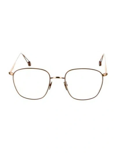 Pre-owned Ahlem Square Eyeglasses In Gold