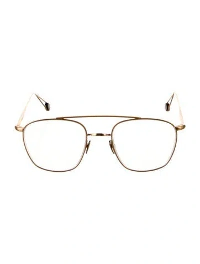 Pre-owned Ahlem Square Eyeglasses In Gold