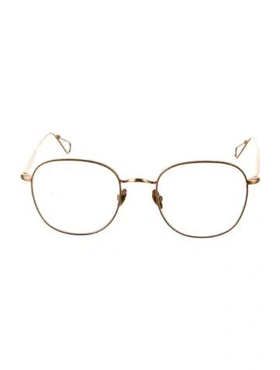 Pre-owned Ahlem Square Eyeglasses In Gold