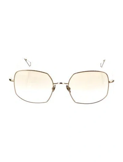 Pre-owned Ahlem Square Gradient Sunglasses In Gold