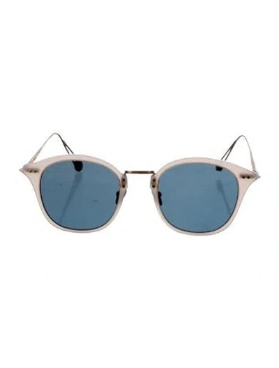 Pre-owned Ahlem Square Tinted Sunglasses In Gold