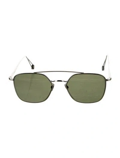 Pre-owned Ahlem Square Tinted Sunglasses In Silver