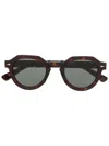 Ahlem Tortoiseshell-effect Round-frame Sunglasses In Brown