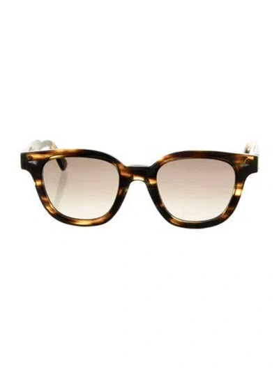 Pre-owned Ahlem Wayfarer Gradient Sunglasses In Brown