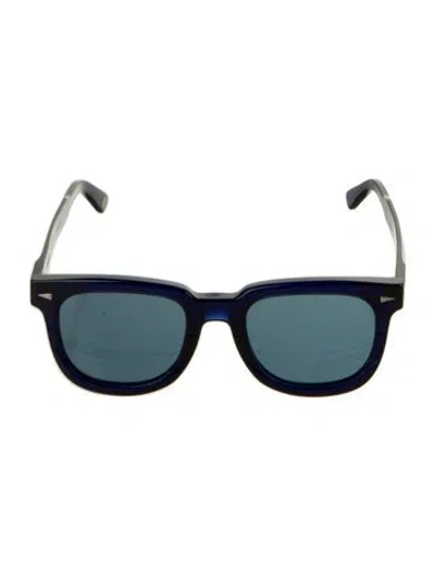 Pre-owned Ahlem Wayfarer Tinted Sunglasses In Blue
