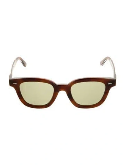 Pre-owned Ahlem Wayfarer Tinted Sunglasses In Brown