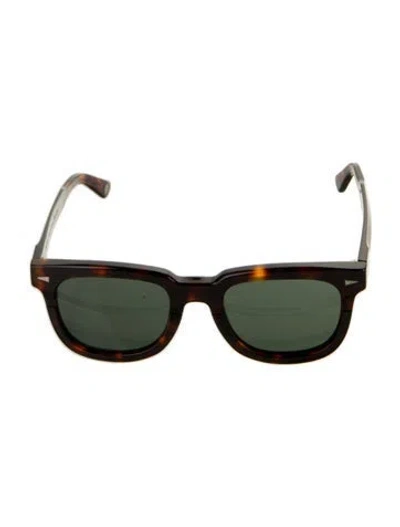 Pre-owned Ahlem Wayfarer Tinted Sunglasses In Brown