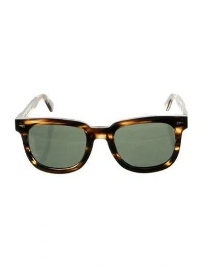 Pre-owned Ahlem Wayfarer Tinted Sunglasses In Brown