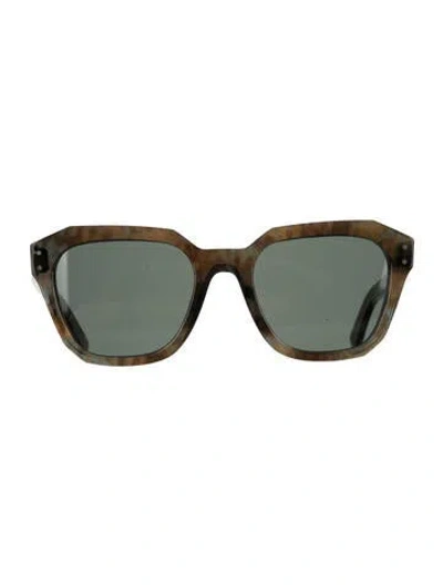 Pre-owned Ahlem Wayfarer Tinted Sunglasses In Brown