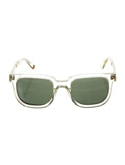 Pre-owned Ahlem Wayfarer Tinted Sunglasses In Transparent