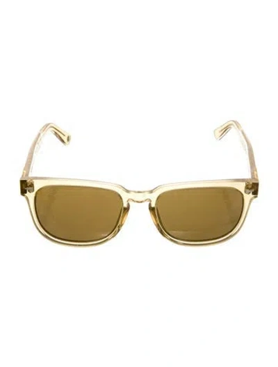 Pre-owned Ahlem Wayfarer Tinted Sunglasses In Yellow