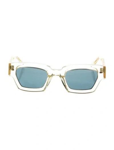 Pre-owned Ahlem Wayfarer Tinted Sunglasses In Yellow