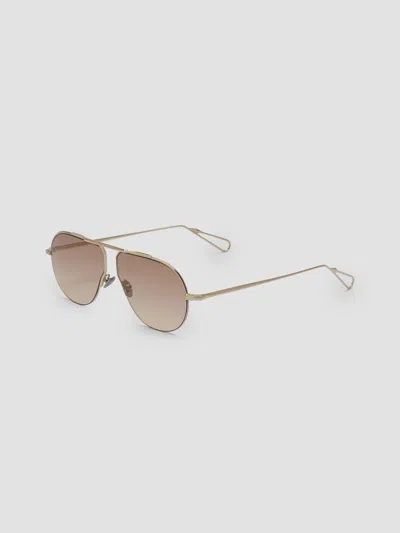 Ahlem Women's Laplace 60mm Aviator Sunglasses In Grey Gold