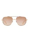 Ahlem X Campbell Addy 19 Square-frame Sunglasses In Gold
