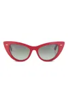 Ahlem X Red Babylon Cat-eye Sunglasses In Red