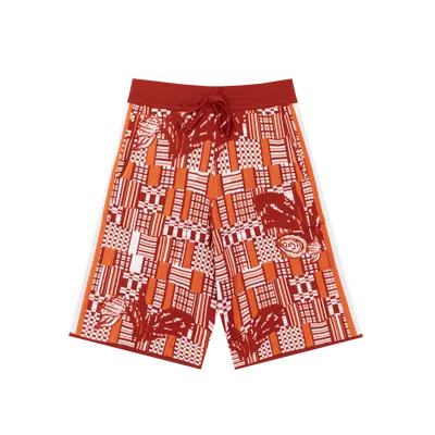 Ahluwalia Benoit Knitted Shorts Orange