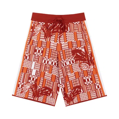 Pre-owned Ahluwalia Benoit Knitted Shorts 'orange' | Men's Size Xl/2xl