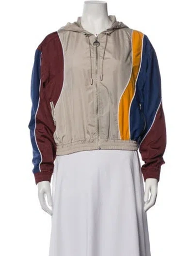 Pre-owned Ahluwalia Colorblock Pattern Jacket In Multicolor