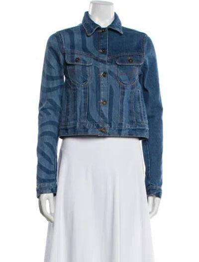 Pre-owned Ahluwalia Denim Jacket In Blue
