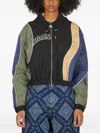 Ahluwalia Drawstring-hood Panelled Bomber Jacket