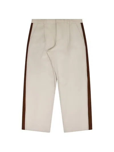 Ahluwalia Jak Side-stripe Trousers In Neutral