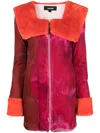 Ahluwalia Kiara Abstract-print Minidress In Red