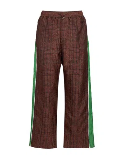 Ahluwalia Man Pants Brick Size S Polyester, Polyamide, Elastane In Brown