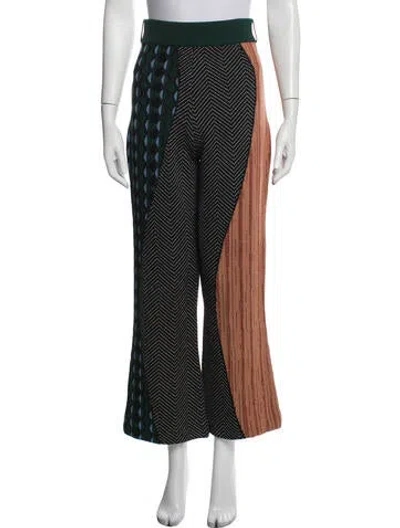 Pre-owned Ahluwalia Merino Wool Flared Pants In Blue