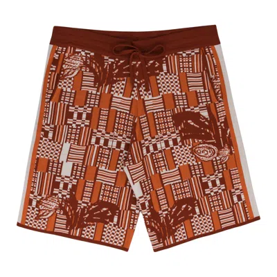 Ahluwalia Orange Benoit Knitted Shorts