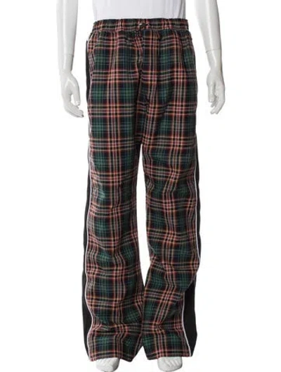 Pre-owned Ahluwalia Plaid Print Pants W/ Tags In Multi