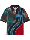 Ahluwalia Sahara Short Sleeve Polo In Blue