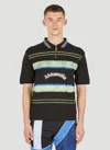 Ahluwalia Studio Buke Short Sleeve Polo Shirt In Black