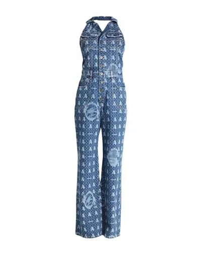 Ahluwalia Woman Jumpsuit Blue Size 10 Organic Cotton